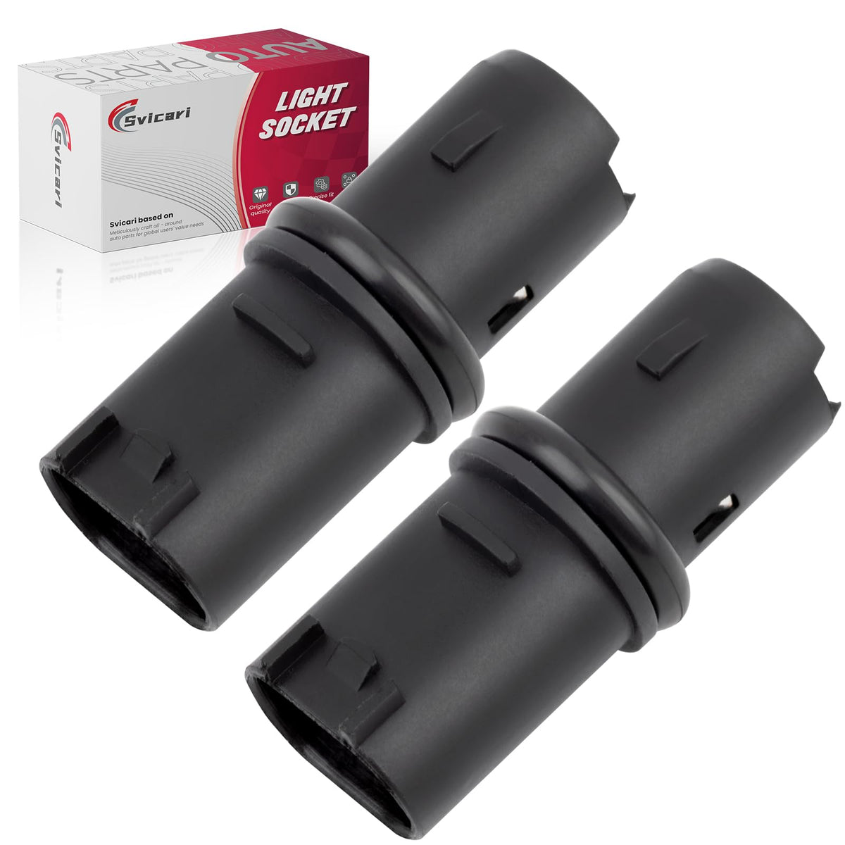 Svicari Side Marker Light Socket & License Plate Lamp Connector Plug Compatible with BWM 525i 528i XDrive 320i 323i X3 X5 M5 M6 645Ci 650i Replace OE #63138382104 2PCS