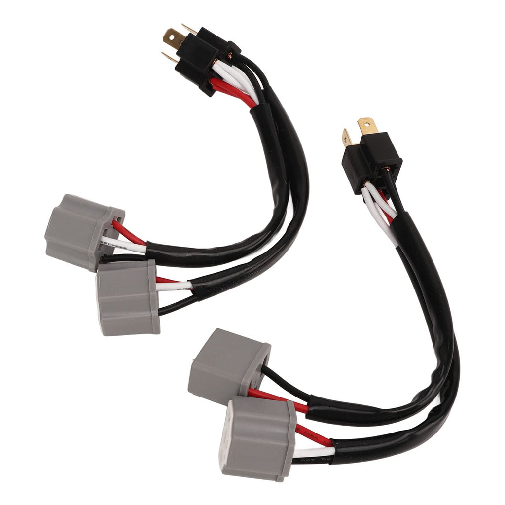 Cunyuer 2 PCS 9003 H4 Headlights Wiring Harness Adapters, 2 Way Headlight Splitter Wire for Truck Pickup, Male to Female