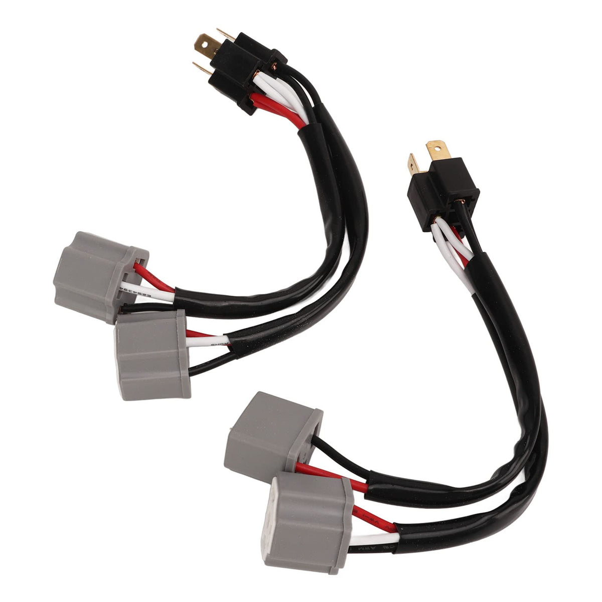 Cunyuer 2 PCS 9003 H4 Headlights Wiring Harness Adapters, 2 Way Headlight Splitter Wire for Truck Pickup, Male to Female