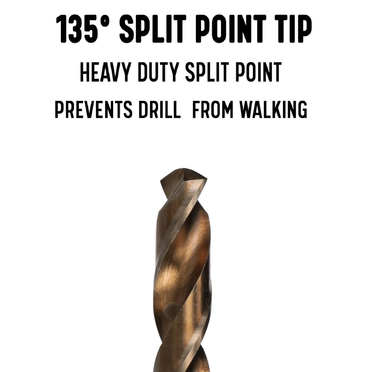 Drill America #40 Cobalt Heavy Duty Split Point Stub Drill Bit (Pack of 12), D/ASTCO Series