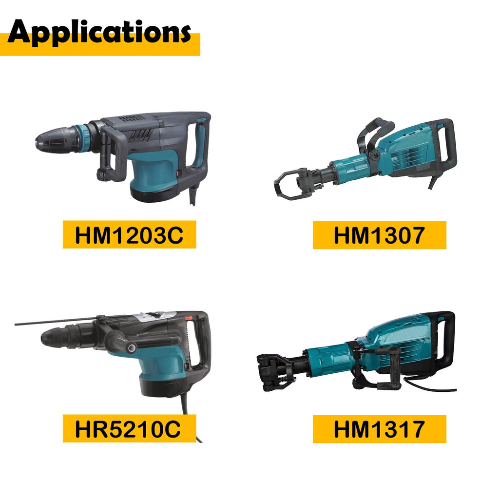 ELSOON 632D00-2 Brush Holder Unit Compatible with Makita HM1307, HM1203C, HM1317, HR5210C Rotary & Demolition Hammer