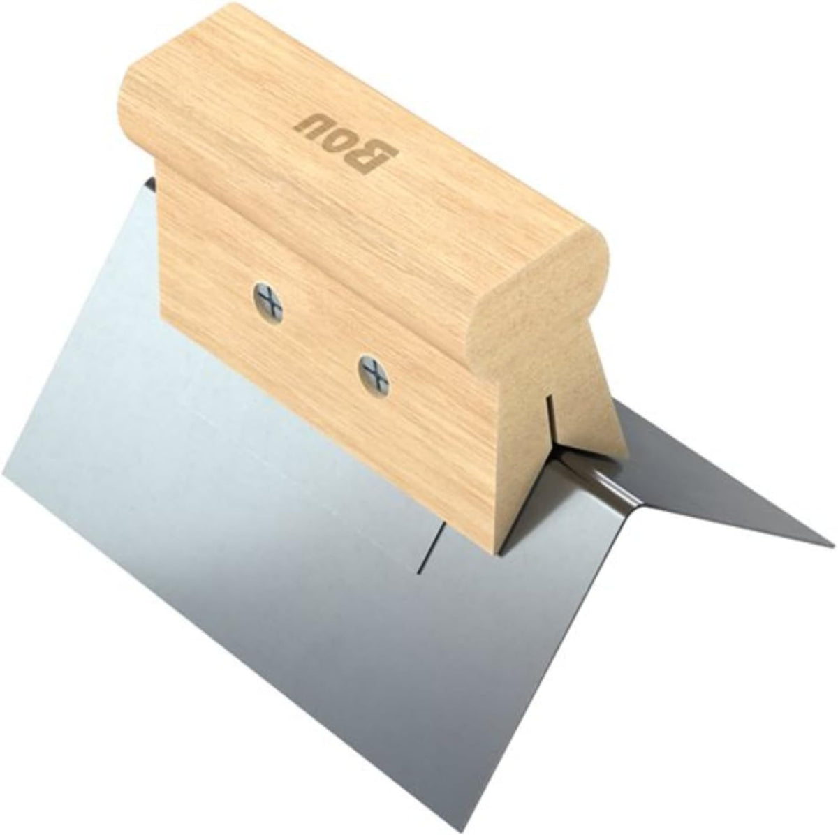 Outside Corner Tool Stainless Steel 1/4 Inch Blade with Durable Wood Handle | Clean Finishing on Drywall, Plaster
