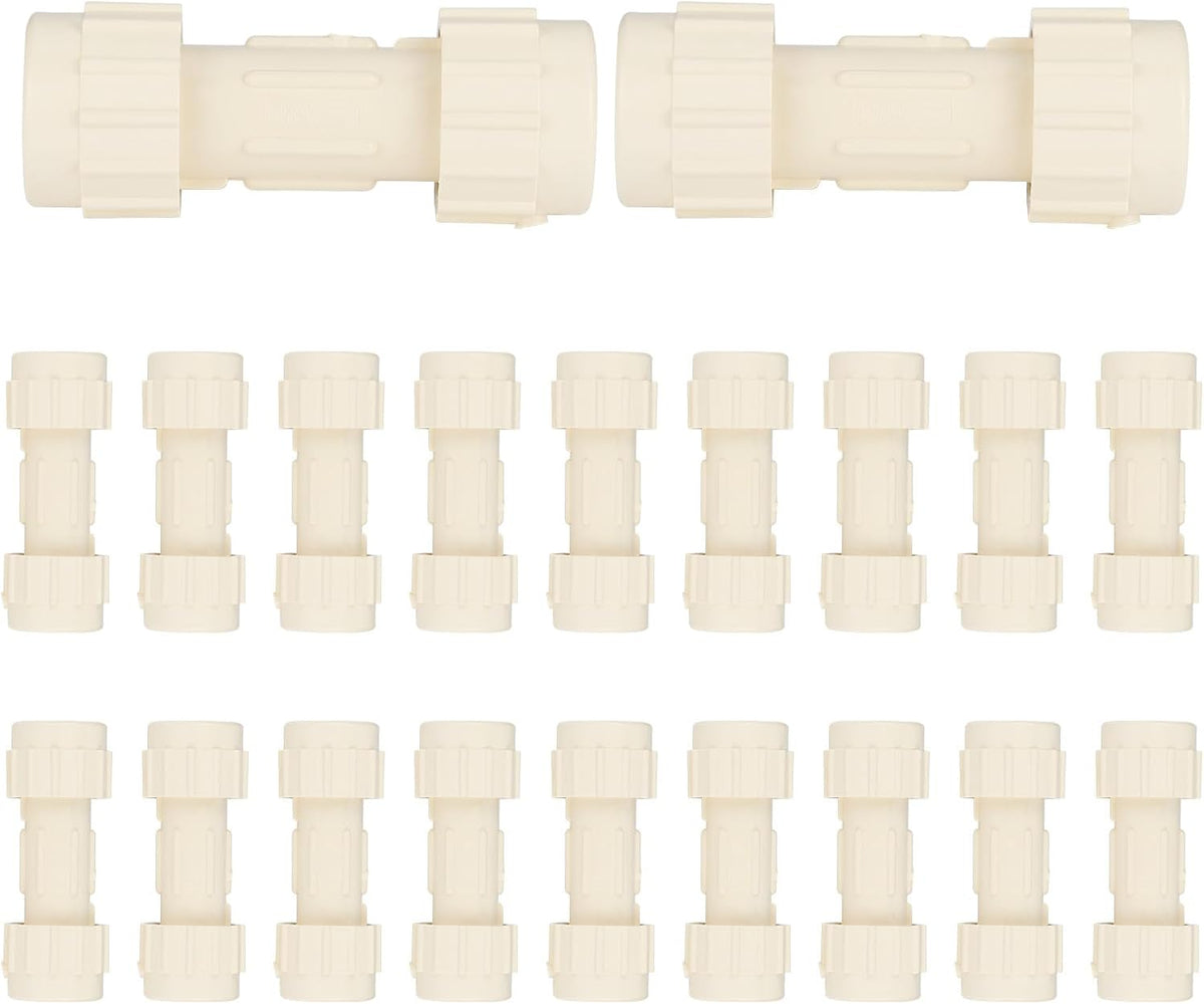 (Pack of 20) EFIELD 3/4"Compression Coupling,CPVC Fittings for Plumbing Installations and Repair