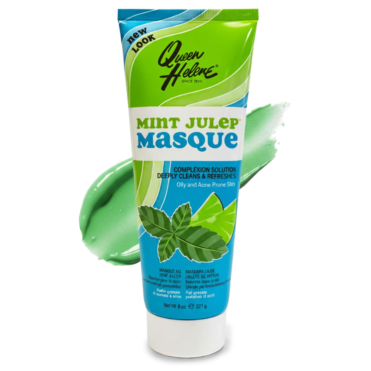 Mint Julep Masque 8 oz – Deep Cleansing Clay Face Mask for Oily & Acne-Prone Skin | Purifies Pores & Soothes with