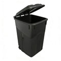 45 Gallon Wheeled Trash Can with Lid, Heavy Duty Outdoor Garbage Bin