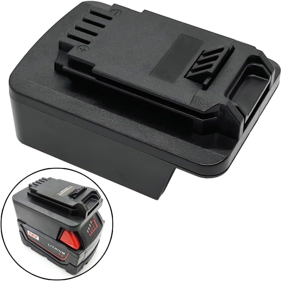 Tool Adapter for Milwaukee 18V M18 Battery to Black+Decker/Porter-Cable 20V