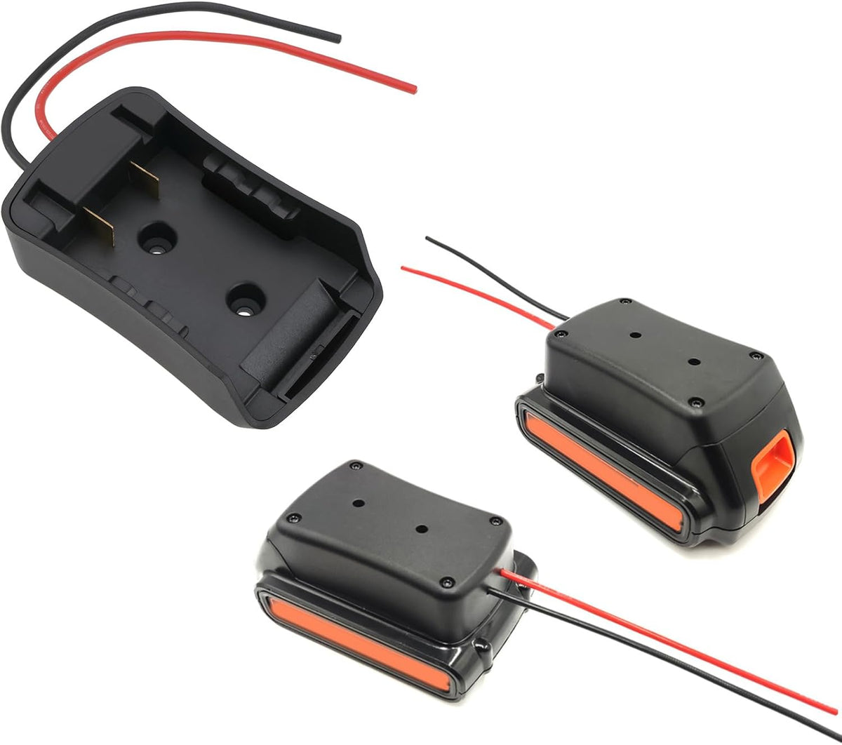 Create idea 1Pc Battery Adapter Power Connector Compatible with Porter Cable PCC685L PCC685LP PCC680L PCC682L 20V Li-ion Battery 12 Gauge Robotics