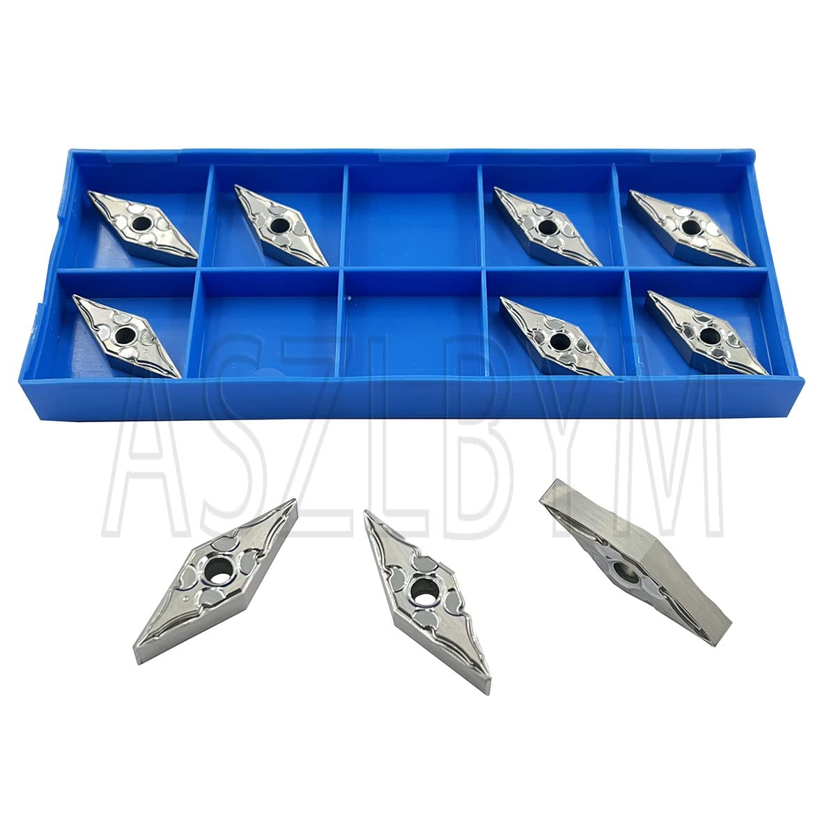 10pcs VNMG160404-HA H01/VNMG331-HA H01 Carbide Aluminum Inserts for Turning Carbide Aluminum Inserts Cutting, Carbide Inserts can Process, Aluminum Alloy, die-cast Aluminum, Wood
