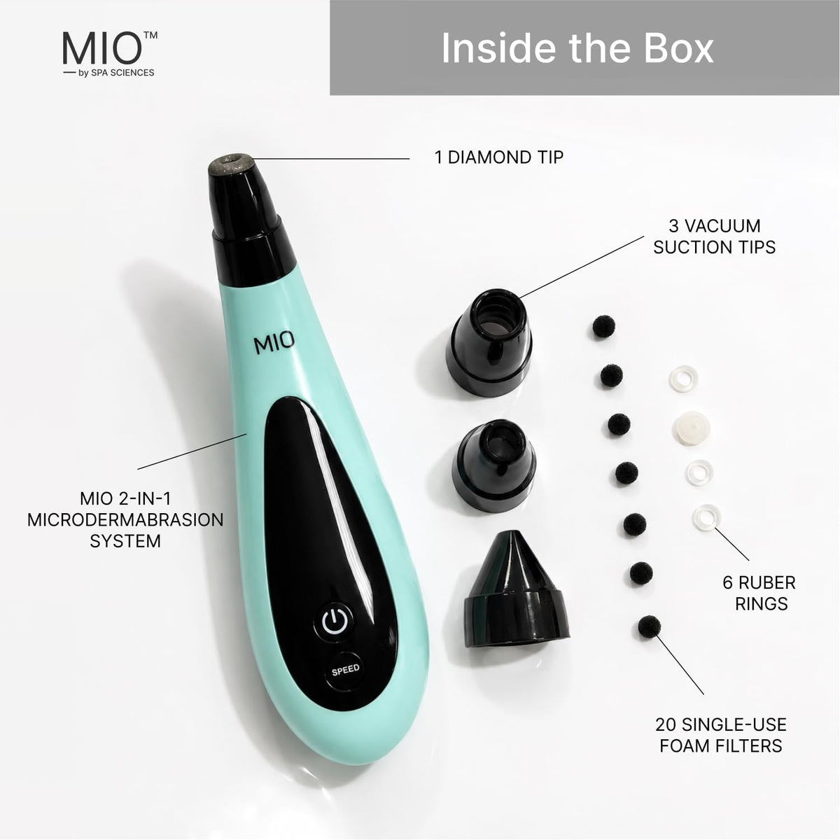 MIO - Diamond Tip Microdermabrasion Blackhead Remover