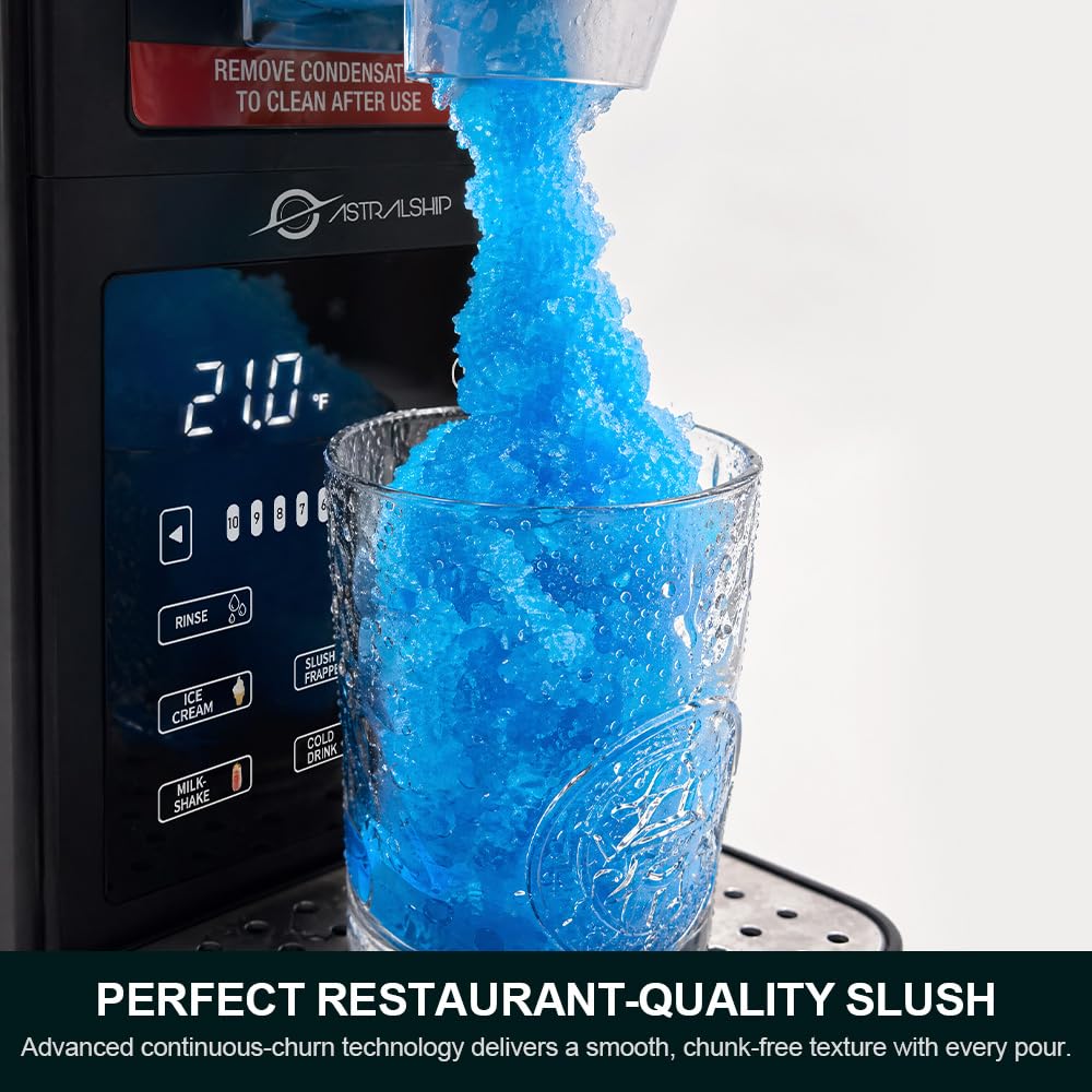 85oz Slushie Machine with Soft Serve Ice Cream Mode, 6 Presets