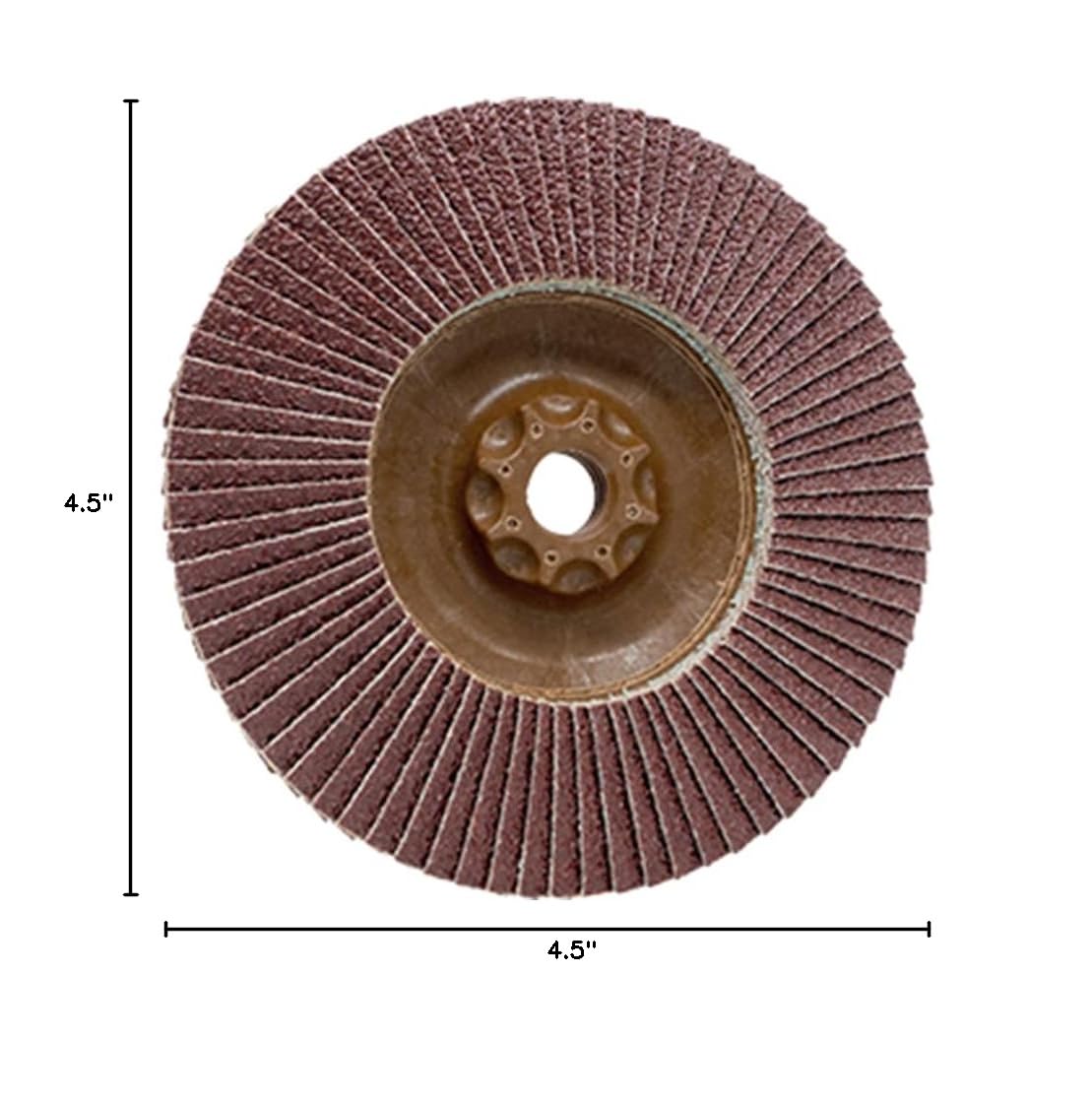 CS Unitec | 93859 | PLANTEX Aluminum Flap Disc. Surface Finishing & Blending Abrasives for Aluminum & Non-Ferrous Materials. 4-1/2" Disc Diameters, 5/8" x 11 Spin-On Arbor, 120 Grit - Made in Germany