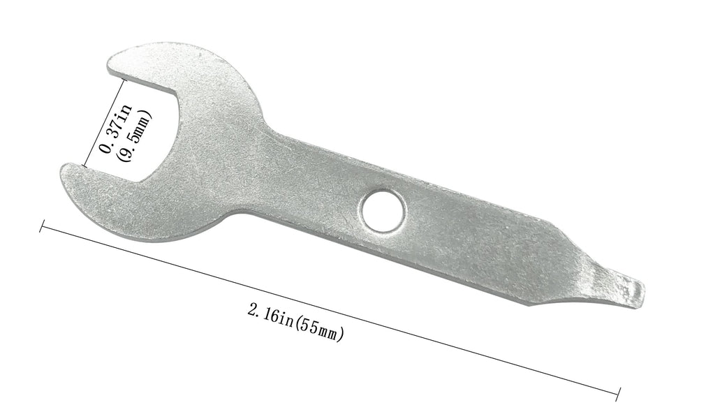 Tolxh Pack of 2#2610930692 Collet Wrench for Rotary Tool 3/8 Inch Collet Wrench Key 9.5mm Nut Spanner Replacement Part NEW for Dremel