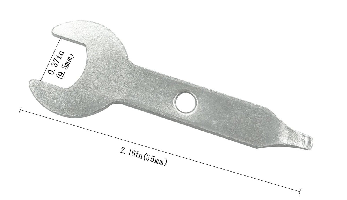 Tolxh Pack of 2#2610930692 Collet Wrench for Rotary Tool 3/8 Inch Collet Wrench Key 9.5mm Nut Spanner Replacement Part NEW for Dremel