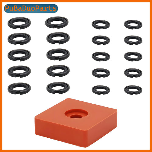 (10+10 Sets) 3/8" & 1/2" Impact Wrench Retainer Rings with O-Ring Kit Includes Retainer Ring Anvil Install Tool, Compatible with Milwaukee Electric/Pneumatic Impact Wrench