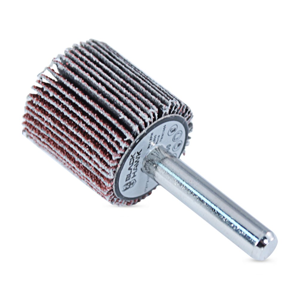 BHA 1 x 1 x 1/4 Aluminum Oxide Mounted Flap Wheel - 80 Grit - 5 Pack