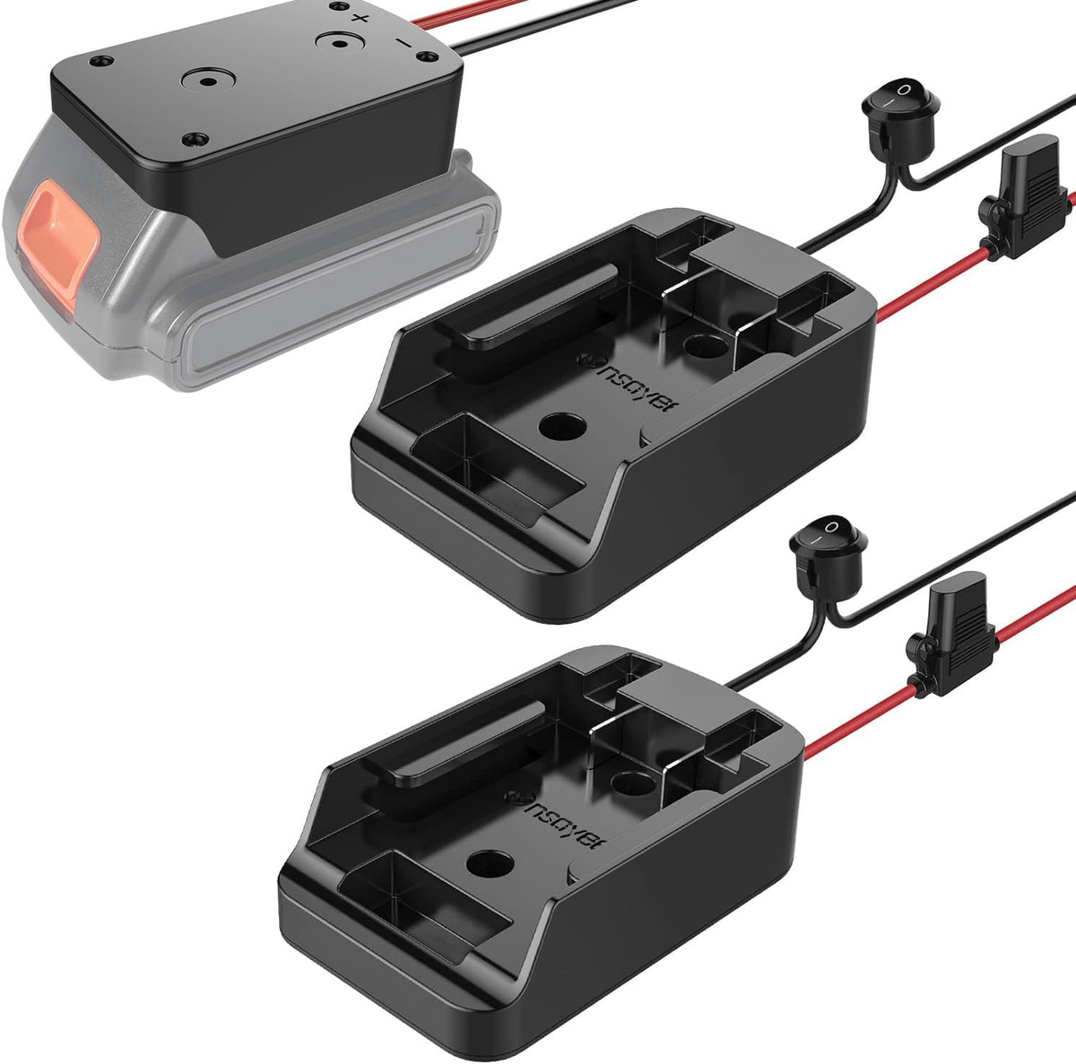 Power Wheel Adapter for 20V Max Battery, 2 Pack