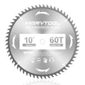 Marvtool 10-Inch 60-Tooth Woodworking Saw Blade, Max 7000 RPM, Fine Finish Wood Crosscutting, Tungsten Carbide Tooth with 5/8 Inch Arbor for Miter Saws & Table Saws (Red)