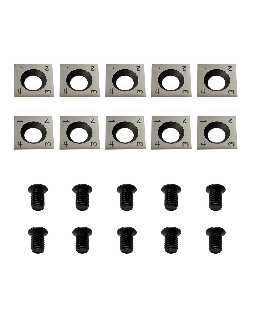 Zorqon 14mm Square Straight Carbide Inserts for woodturning and Woodturning