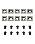 Zorqon 14mm Square Straight Carbide Inserts for woodturning and Woodturning