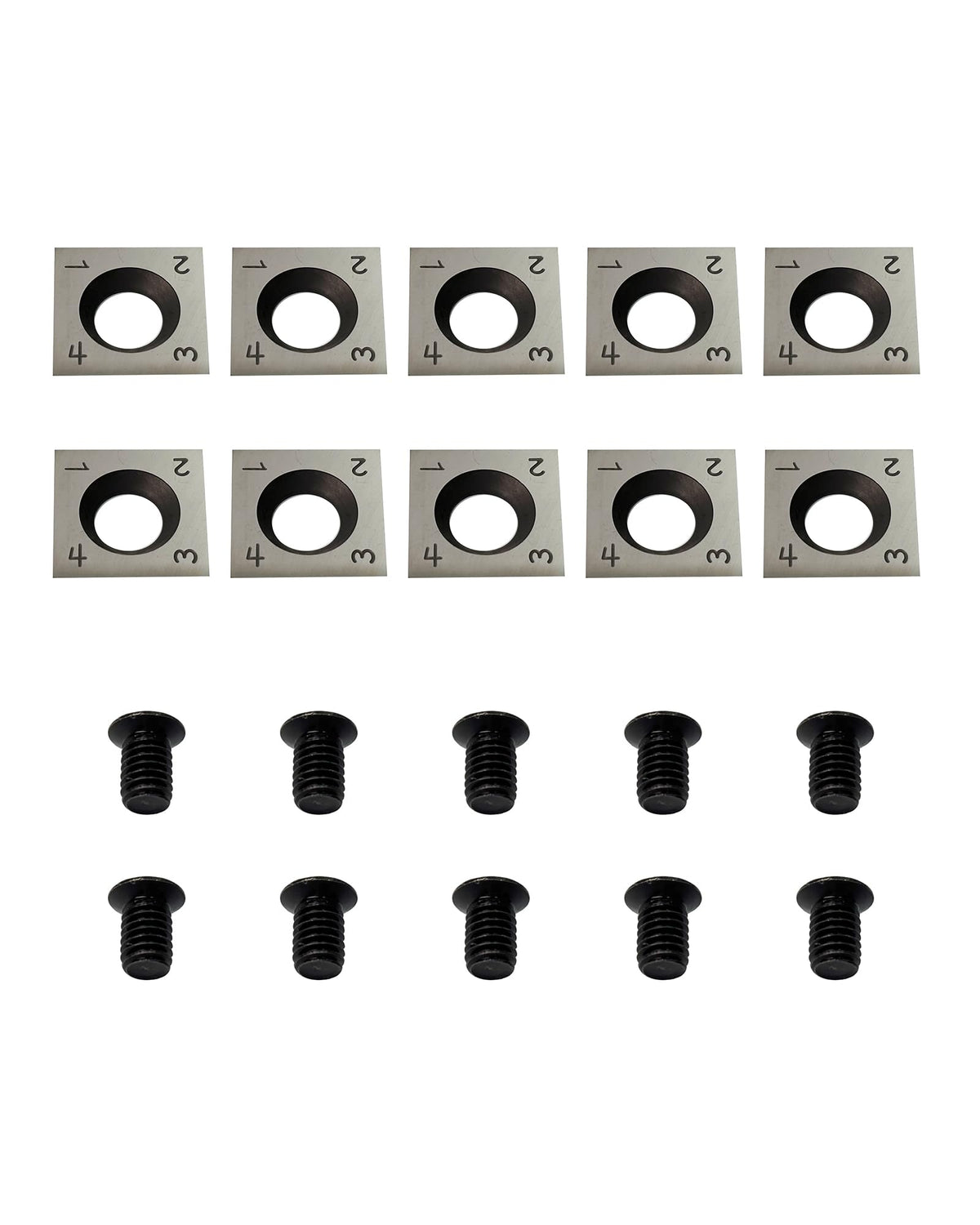 Zorqon 14mm Square Straight Carbide Inserts for woodturning and Woodturning