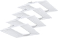 Lithonia Lighting Stack Switch 2x2 LED Troffer Light, Adj Brightness, 4-Pk