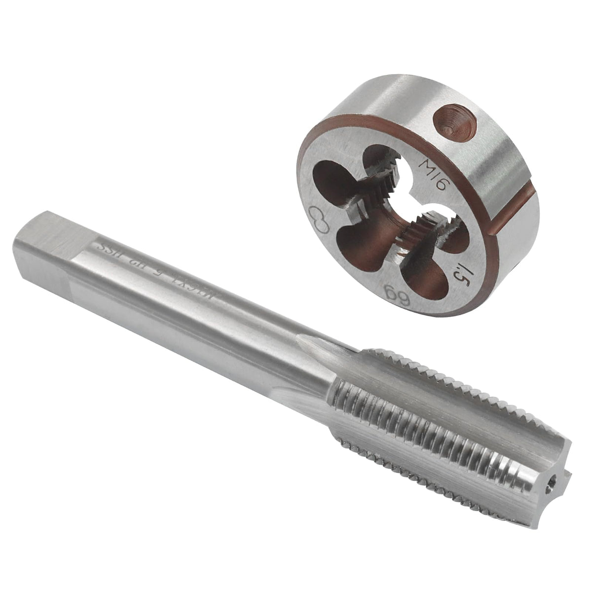 Murtenze M16 x 1.5mm Metric Tap and Die Set, 2 Pack
