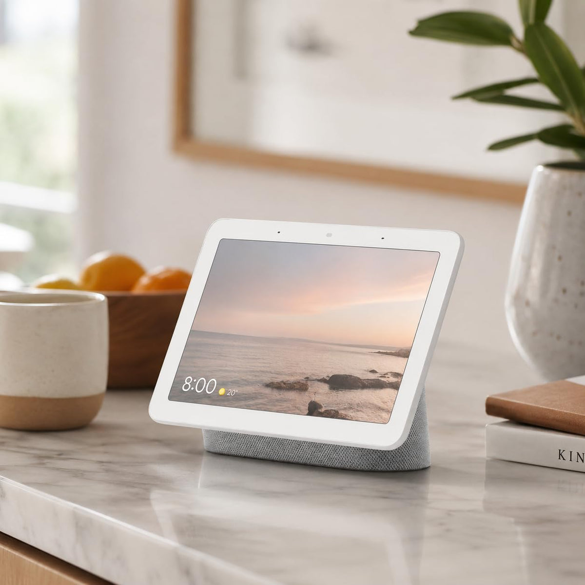 Nest Hub 7” Smart Display with Google Assistant (1st Gen) - Chalk (Bulk Packaging)