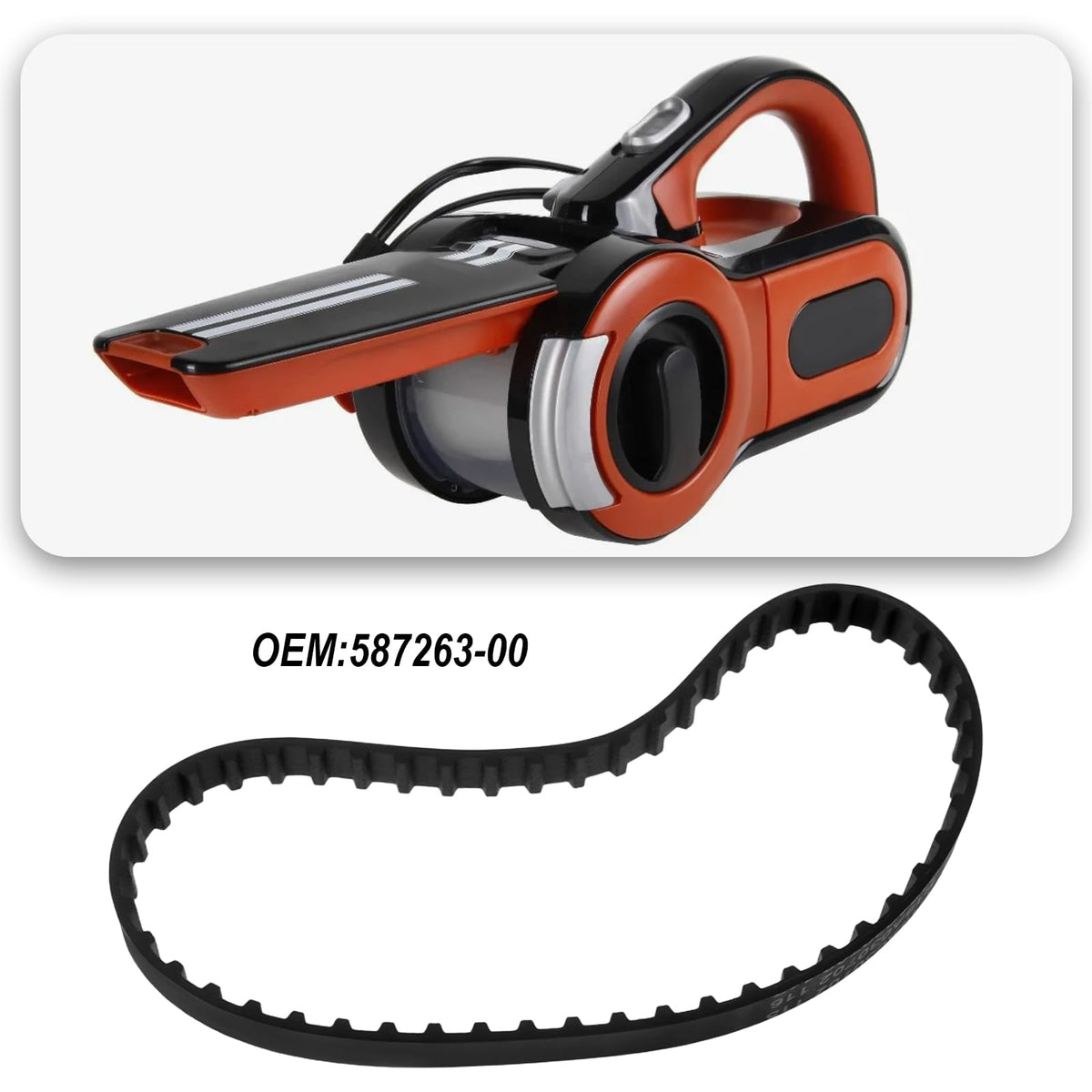 Briny River 1x Sander Replacement Belt 254x7.9mm 587263-00 Compatible with Black&Decker DS321 KA88 1-2 KA88 3 KA89A KA89E XTA80E 1-2
