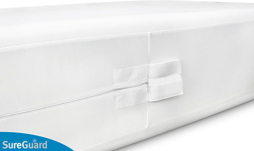 Full Size Box Spring Encasement - 100% Waterproof, Bed Bug Proof, Hypoallergenic - Premium Zippered Six-Sided Cover |