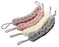 4 Packs Long Stretch Back Sponge with Rope Handles Back Scrubber Bath Shower Mesh Sponge Exfoliating Body Scrub