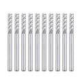 uxcell 10Pcs 3mm Carbide End Mill Engraving Milling Cutter CNC Router Bits for PCB Machine, 1/8" Shank