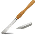 UF-SHARP 1 inch Skew Chisel, M2 Cryo High Speed Steel Wood Turning Tools with Beech Wood Handle