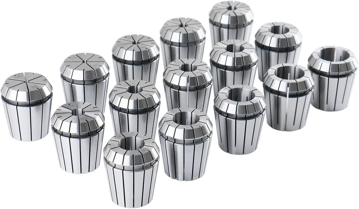 Accusize MT3 Shank ER40 Chuck with 15-Piece Collet Kit, 0223-0308
