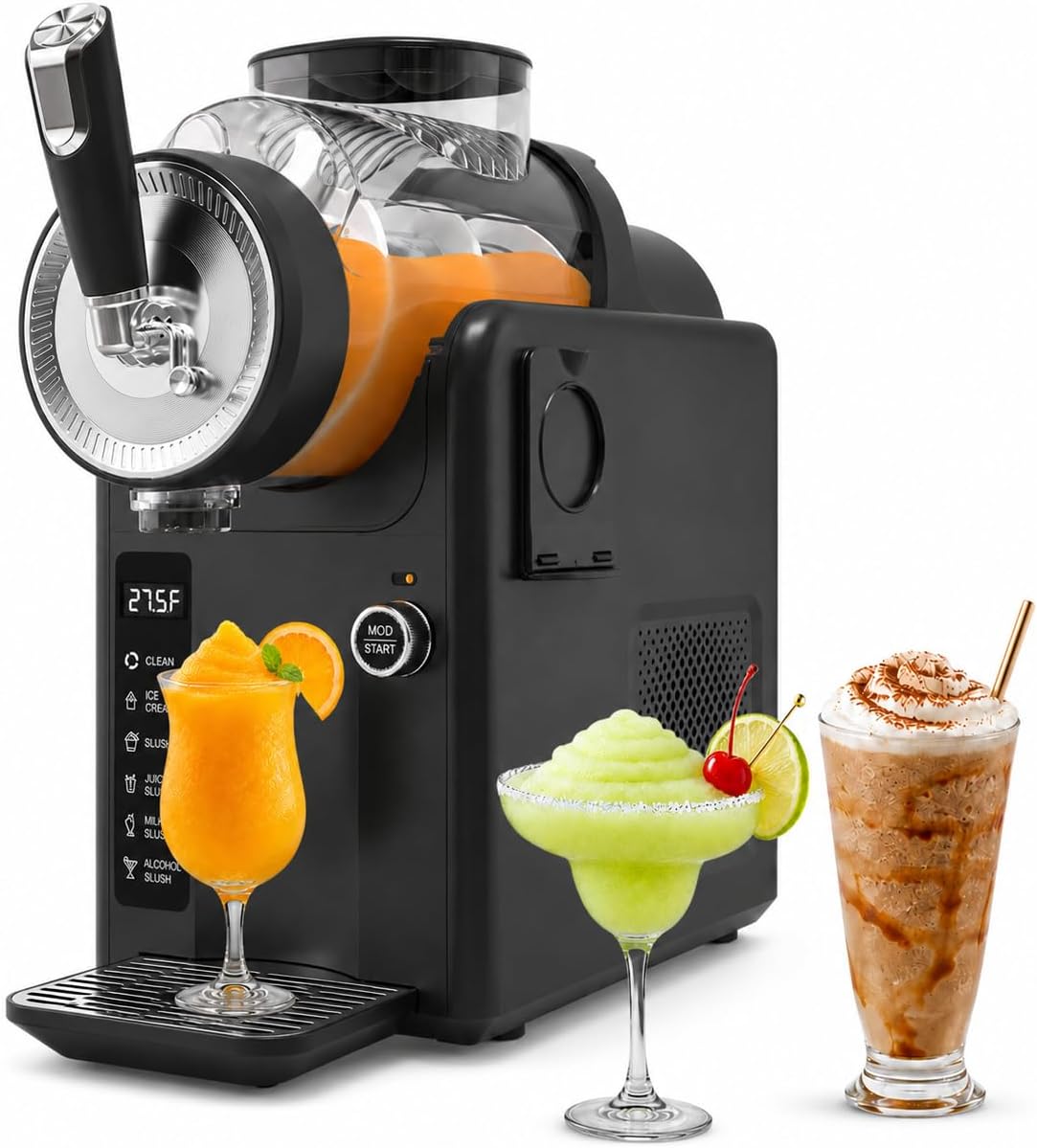 Slushie Machine for Home, No Ice Needed, Soft Serve Ice Cream Maker