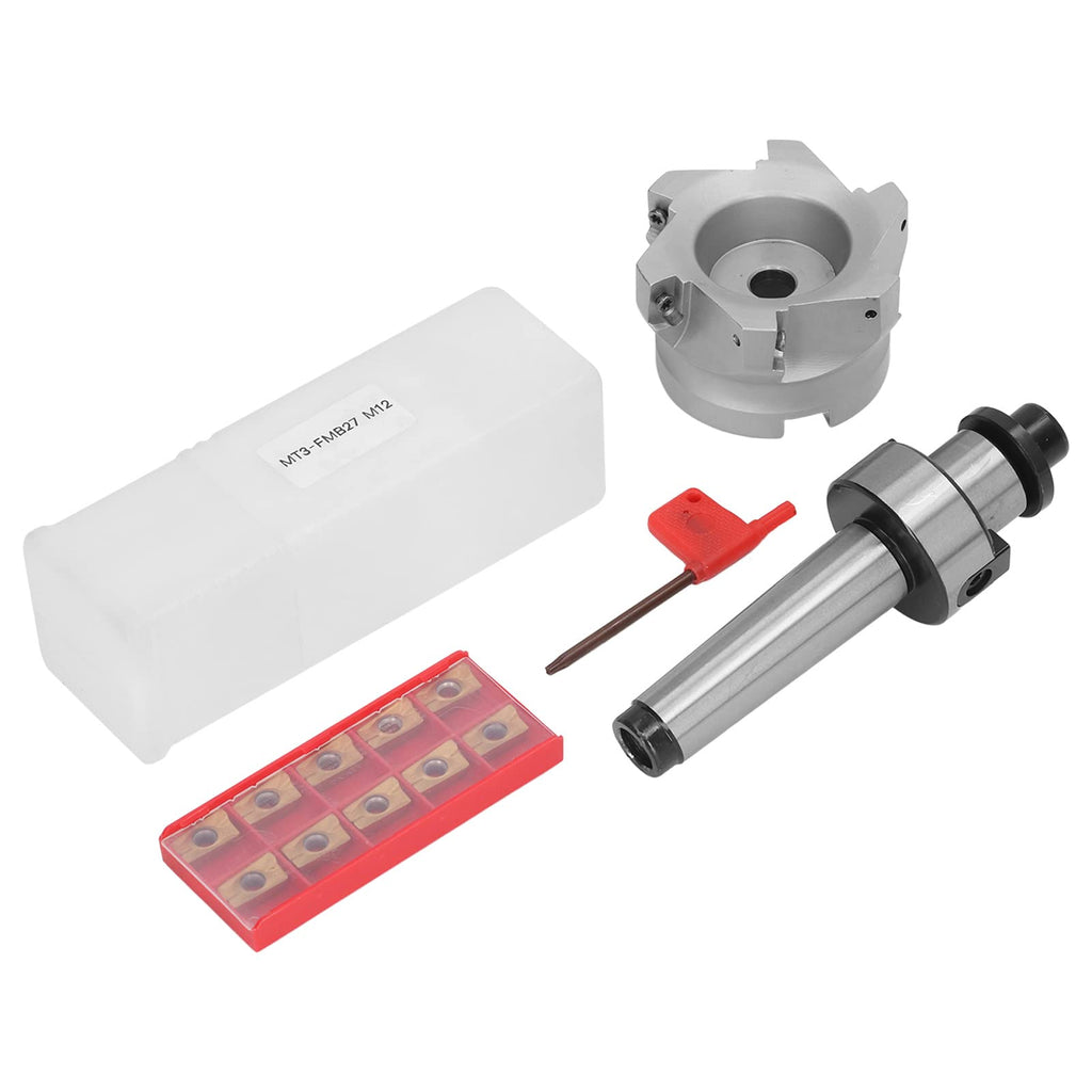 Indexable End Mill Holder Set MT3 FMB27 6 Flute 80mm