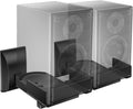 Speaker Wall Mount, Surround Sound Speaker Stand with Adjustable Swivel Tilt Angle, Standard Bookshelf Speaker Mount