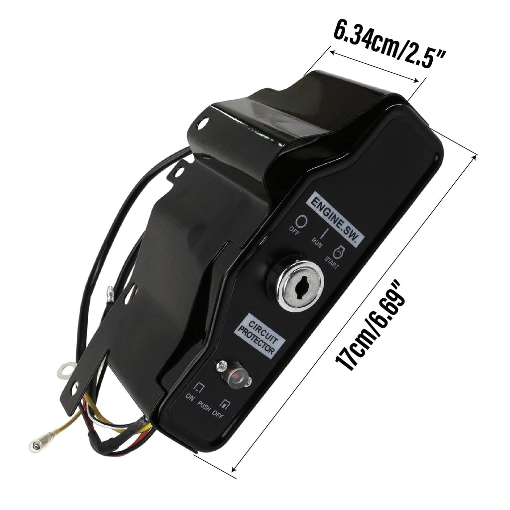 For Predator 420cc Ignition Switch Box, Fit for Harbor 30 Gallon Air Compressor, Compatible with Predator 13HP Engine 60340 60349 69736, Electric Start Control Replacement with 2 Keys