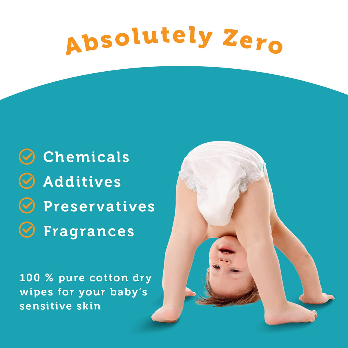 – The Original 100% Pure Cotton Dry Baby Wipes (1200 Count)