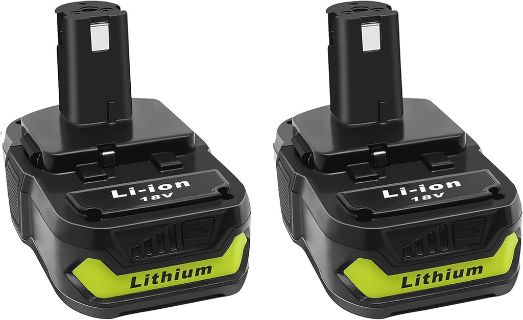 2Packs Replacement 18V Battery 3.0Ah for Ryobi 18V One+ Tools, with Advanced Protection Circuit