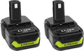 2Packs Replacement 18V Battery 3.0Ah for Ryobi 18V One+ Tools, with Advanced Protection Circuit