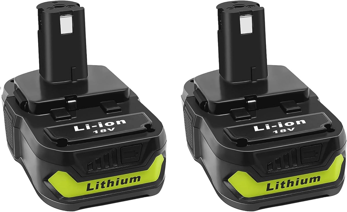 2Packs Replacement 18V Battery 3.0Ah for Ryobi 18V One+ Tools, with Advanced Protection Circuit