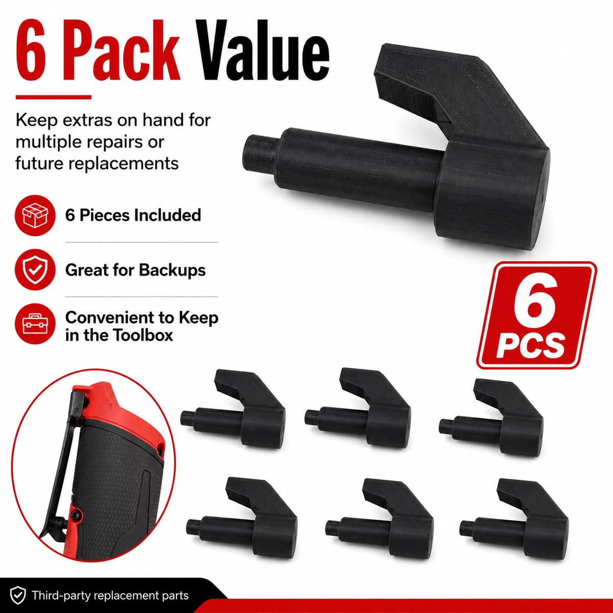 6 Pack Ratchet Button Repair Parts