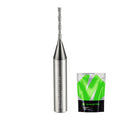 1/16 Router Bits 1/4 Shank, Spiral Downcut Router Bit, 1/16 Inch CNC Router Bits, Down Cut End Mills 1/4 Shank, Solid Carbide Endmills, Ideal for Wood Inlay, Grooving,1/2" CL,2" OVL