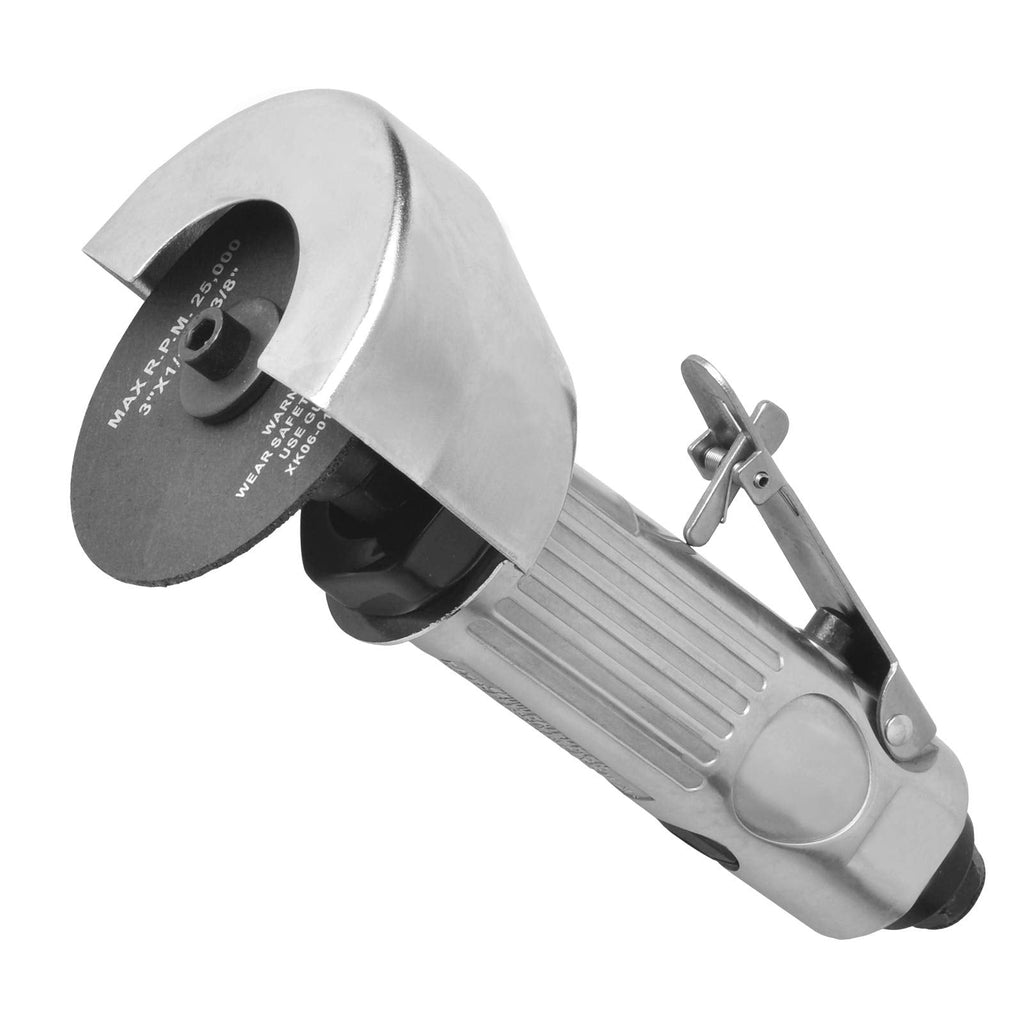 PROSHI 3-inch air cut-off tool, 3" high-speed air cutter, include 1Pcs 3'' Cut-off Wheels, 180-degree guard, pneumatic cutter