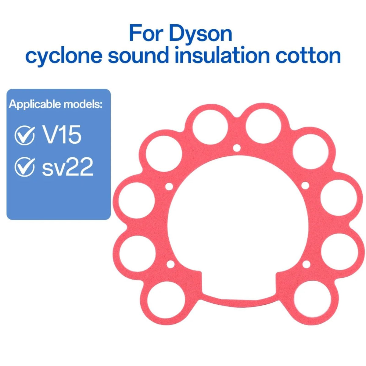 Vacuum Replacement Parts Compatible with Dyson V15 SV22 Cyclone Foam Seal