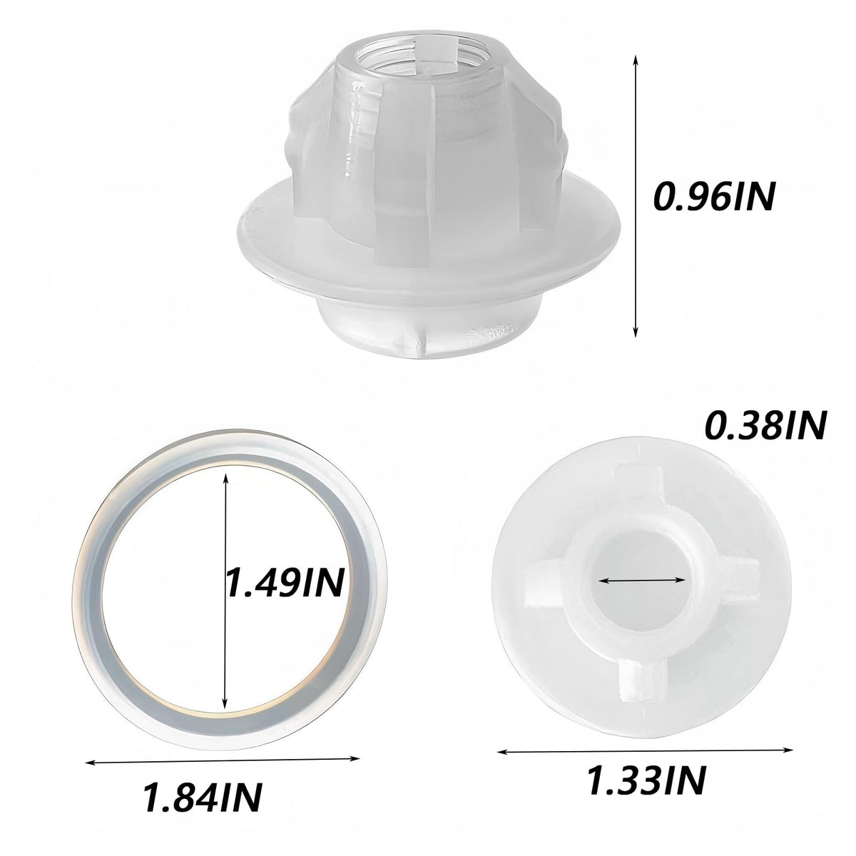 CAMGJORT 1 Pack Piston Stop 904685 & Seal 904689, Fits Porter Cable FN250B