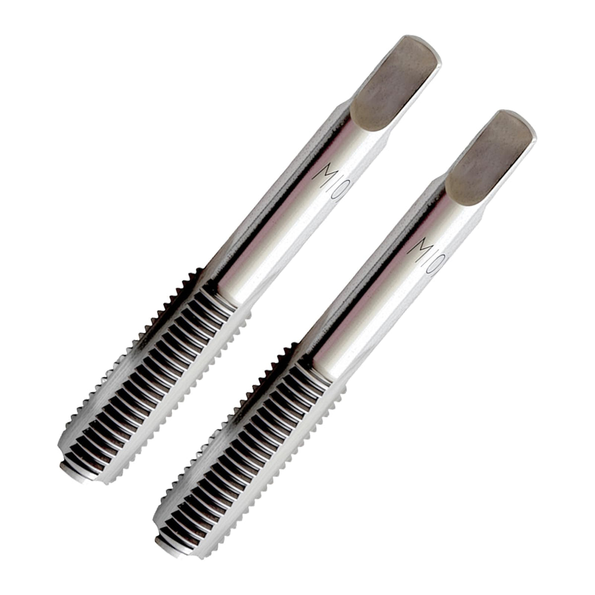 2Pack M10 x 1.25 Metric Thread Tap, M10 x 1.25mm High-Speed Steel Hand Tap,Right Hand Thread Tap 1Pair