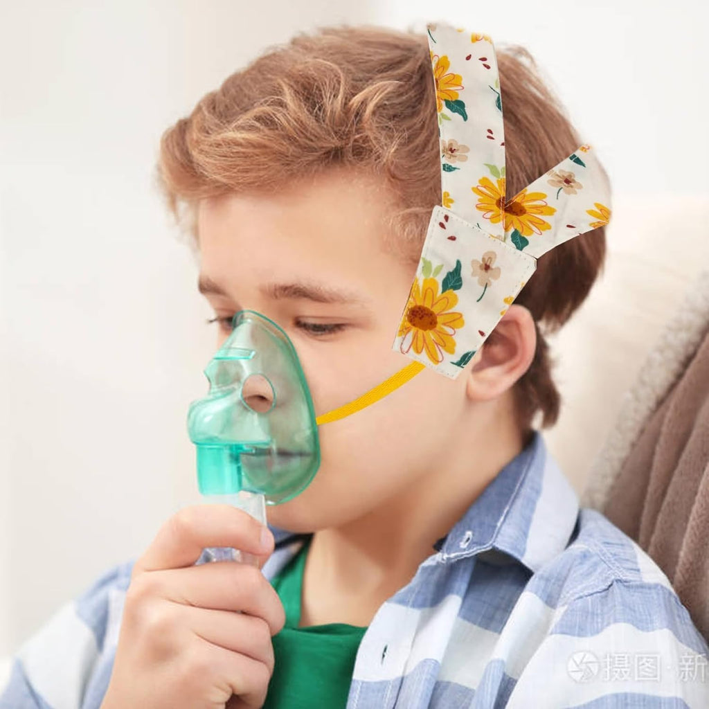 Kids Nebulizer Mask Head Strap - Children's Mask Strap for Nebulizers, No-Slip Adjustable Nebulizer Head Attachment Strap