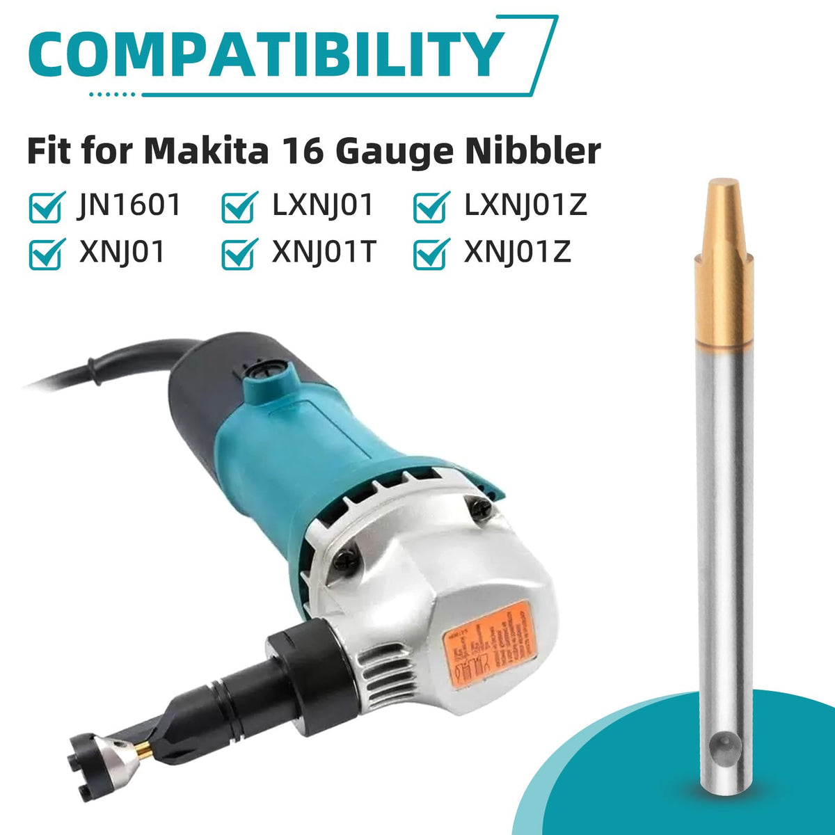 Ximoon A-83951 Nibbler Punch Replacement for 16 Gauge Nibbler