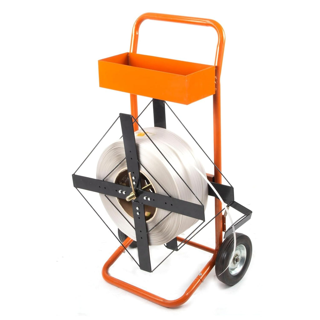 Strapping Cart & Dispenser, Heavy Duty Mobile Banding Cart
